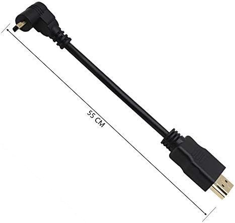55cm-a Mikro HDMI-HDMI YOUCHENG Férfi 90 Fokos Szögben Adapter Kábel HDTV-Micro HDMI Fel Szög a mobiltelefon & Tablet & Kamera
