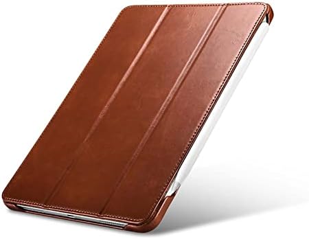 Koliyn Prémium Bőr Folio Tablet Esetében Apple iPad Pro 12.9 hüvelyk 2021 Vékony Karcolás-Bizonyíték Lélegző Fedél, Oldalsó