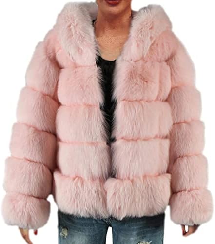 Női Téli Kabát Kabát Kabát, Hosszú Ujjú Alkalmi, Rövid Meleg Ál-Plüss Kabát Hosszú Gyapjú Kabátot Nők