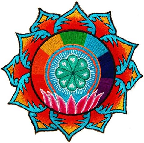 ImZauberwald Huichol Peyote Lotus ~7inch szivárvány Meszkalin lelki mandala art
