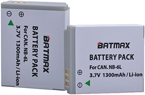 Batmax 2 Csomag NB-6L NB-6LH Csere Akkumulátorok Canon Powershot SX500 van, SX710 HS,SX520 HS,SX530 HS,SX510 HS,S120,SX700