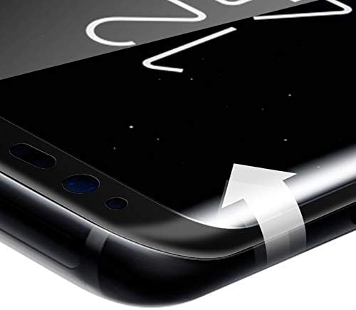 Erő Üveg Edzett Üveg kijelző Védő fólia Samsung Galaxy S8 a Telepítő Készlet, Fekete kontúrok