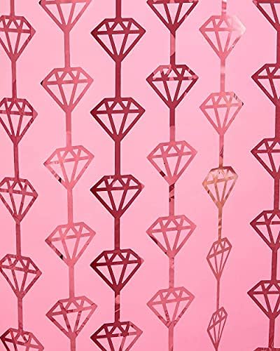 xo, Fetti Lánybúcsú Dekoráció Gyémánt Fólia Függöny - Készlet 2 | Rose Gold leánybúcsú Ajándék Hátteret, Koszorúslány Szívességeket