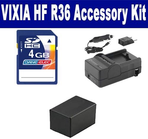 Canon Vixia Hf R36 Videokamera Tartozék Készlet a következőket Tartalmazza: SDM-1556 Töltő, SDM-1556 Töltő, KSD4GB Memóriakártya,