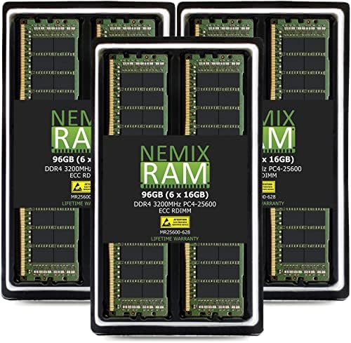 NEMIX RAM, 1 tb-os (8X128GB) DDR4-3200 PC4-25600 ECC RDIMM Regisztrált Szerver Memória Frissítés a Dell PowerEdge R750XS