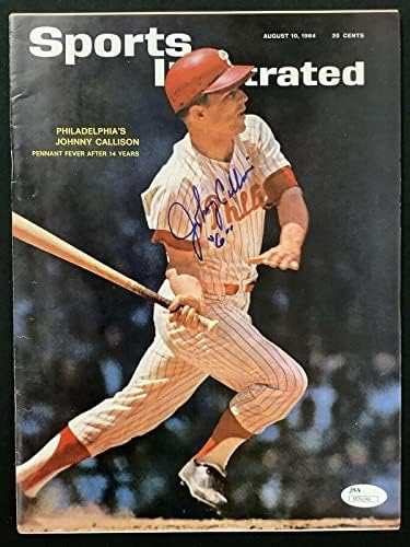 Johnny Callison Aláírt Sports Illustrated 8/10/64 Nincs Címke NYY Baseball Auto SZÖVETSÉG - Dedikált MLB Magazinok