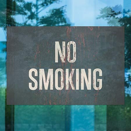 CGSignLab |Nem Dohányzó -Szellem Éves Rozsda Ablak Ragaszkodnak | 36x24
