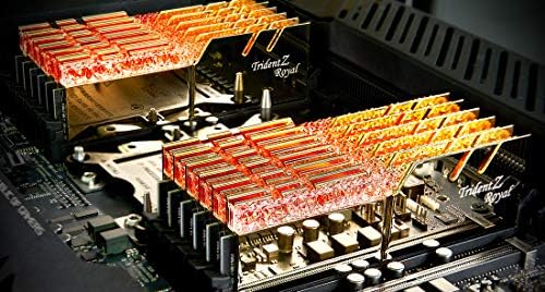 G Skill 32GB DDR4 Szigony Z Királyi Arany 3600Mhz PC4-28800 CL14 1.45 V Quad Channel Kit (4x8GB)