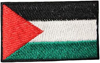 Palesztina Ország Zászlós Kis Vas a Patch Címer Jelvény .. 1.5 X 2, 5 Cm ... Új