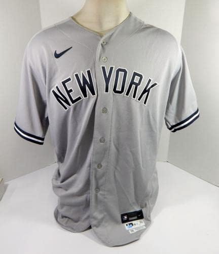 2020-ra a New York Yankees Erik Kratz 38 Játék Kiadott Ps Használt Szürke Jersey HGS Patch 5 - Játék Használt MLB Mezek