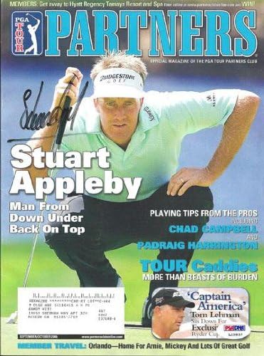 Stuart Appleby Dedikált 2006 PGA Partnerek Magazin PSA/DNS L10837 - Dedikált Golf Magazin
