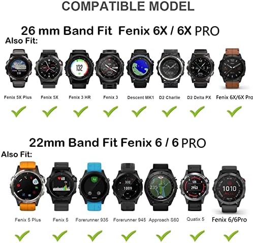 PURYN Sport Bőr Watchband Szíj, a Garmin Fenix 6X 6 Pro 5X 5 + 3 HR 935 945 22 26mm EasyFit gyorskioldó Okos karkötő
