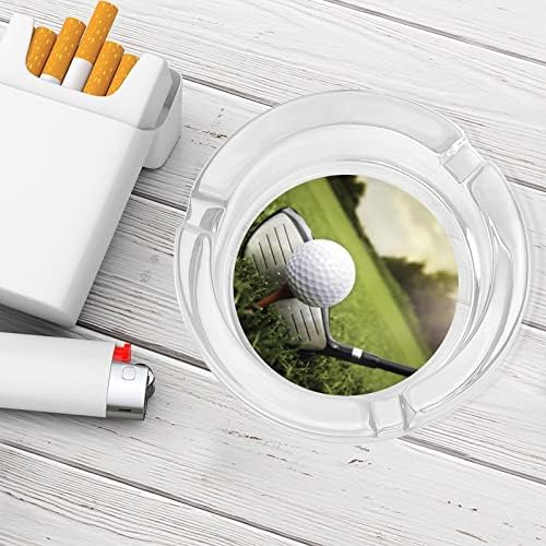 Golf Verseny Dohányzás Hamutartó Üveg Cigaretta, Szivar Hamutartó Egyéni Dohányos Jogosult Kör Esetében