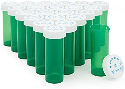 Zöld Receptre Üveg, Üveg Konténerek Gyógyszerek (16 Dram, 210 Csomag)