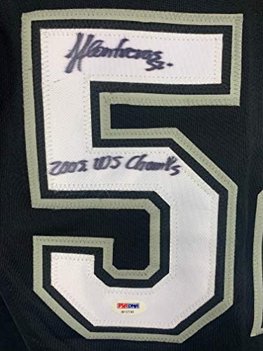 José Contreras dedikált, aláírt írva jersey MLB Chicago White Sox PSA COA
