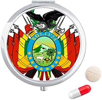 Bolívia Nemzeti Jelkép Ország Tabletta Esetben Zsebében Gyógyszer Tároló Doboz, Tartály Adagoló