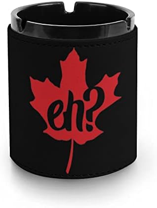 Kanada Mi Maple Leaf Cigaretta Hamutartó PU Bőr hamutartó Dohányzás tartó Home Office Asztali Dekoráció