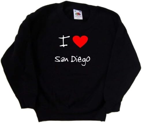 Én Szerelmes Szív San Diego Fekete Pulóver