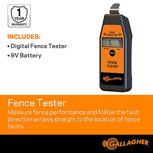 Gallagher Kerítés Tesztelő | Identify & Keresse meg az Elektromos Kerítés Hibák | Kemény Víz & ütésálló Zseb Méretű Digitális