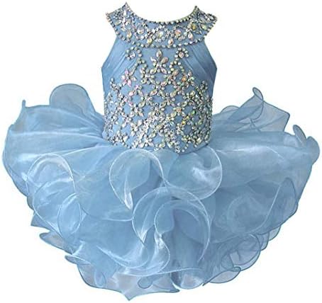 HZCQ Csecsemő Szépségverseny ruhás Lány Születésnapi Csillogó Tutu Cupcake Ruhák