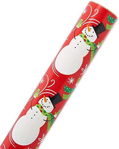 Amerikai Üdvözlet Karácsonyi Csomagolópapír Csomag, Rusztikus Minták (4 Tekercs, 160 négyzetméter. ft) & Karácsonyi Reverzibilis