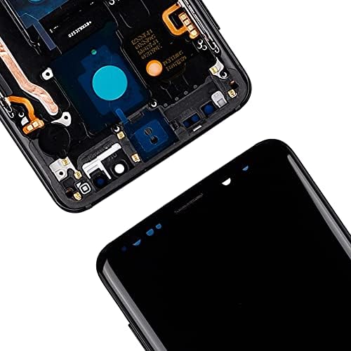 SwarKing Super AMOLED Csere Kompatibilis a Samsung Galaxy S9+ (Fekete Keret) LCD Kijelző érintőképernyő Közgyűlés a Javító