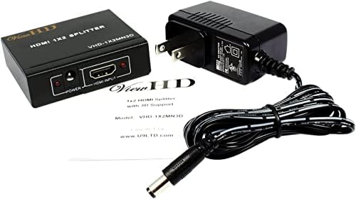 ViewHD 2 Port 1x2 Powered HDMI 1 2 Mini Splitter 1080P & 3D | Modell: VHD-1X2MN3D