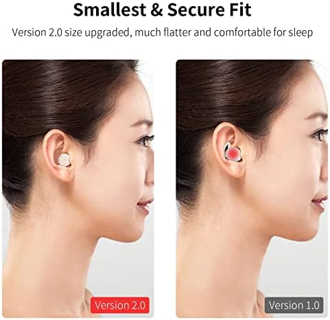 Aludni Fülhallgató Vezeték nélküli Bluetooth Mini Fülhallgató, Alvás,Munka,Sport,Zaj Blokkoló Könnyű,Kényelmes Alvás Fejhallgató