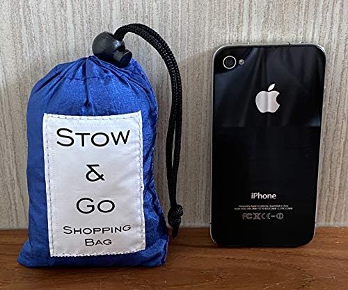STOW & GO - Újrafelhasználható Bevásárló - válltáska - Csak 2 oz - Jön, Mint egy Kis Tasak, Ami Könnyen Elfér A táskádban,
