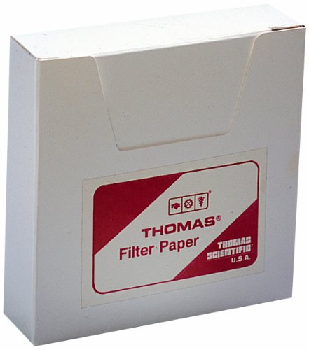 Thomas 6100-1500 Minőségi szűrőpapír, 1.5 Mikron, Osztály, 15cm Átmérő x 0,15 mm Vastag (Csomag 100)