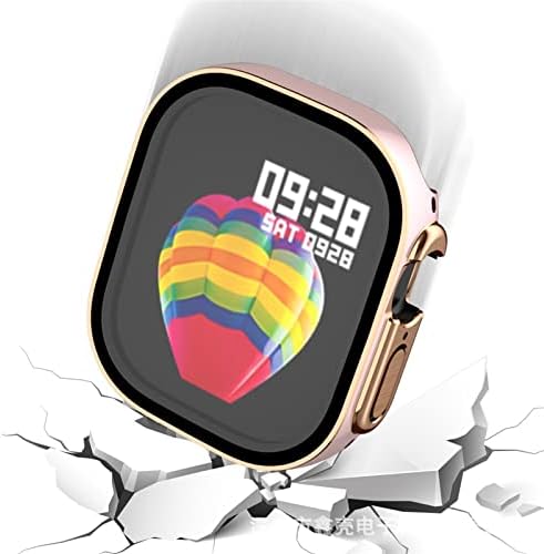 HOUCY Apple Nézni Ultra 49mm smartwatch képernyővédő fólia PC Üveg+az esetben Lökhárító Edzett Tartozékok iwatch Sorozat