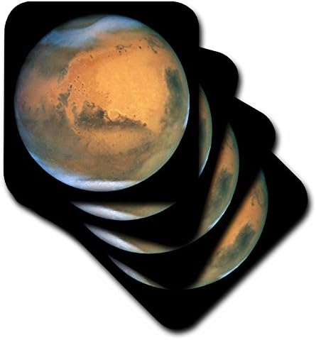 3dRose CST_80379_3 a Mars, Mint a Hubble-Kerámia Alátétek, Készlet 4
