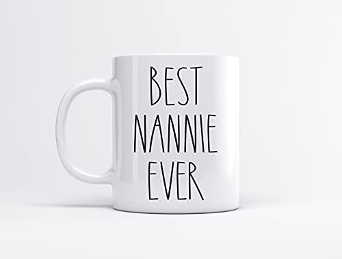 A legjobb Nannie Valaha Bögre - Ajándékok Karácsonyra - Nannie Születésnapi Ajándékok Bögre - apák Napja/anyák Napja - Családi