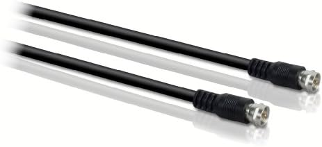 Philips SWV2155W/17 RG6 Koax Kábel (25 láb, Fekete) (Megszűnt Gyártó által)