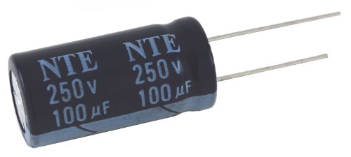 NTE Elektronika VHT10M350 Sorozat VHT Alumínium Elektrolit Kondenzátor, Radiális Vezet, 105 Fok Max Temp, 10 µF Kapacitás,