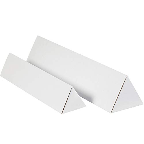 Háromszög Levelezési Csövek, 2 x 24 1/4, Fehér, 50/Csomag, amelyet Kedvezményes Szállítás USA-ban